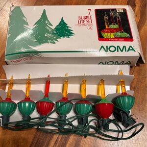 Noma Bubble Lights 1989 Christmas With Box !!